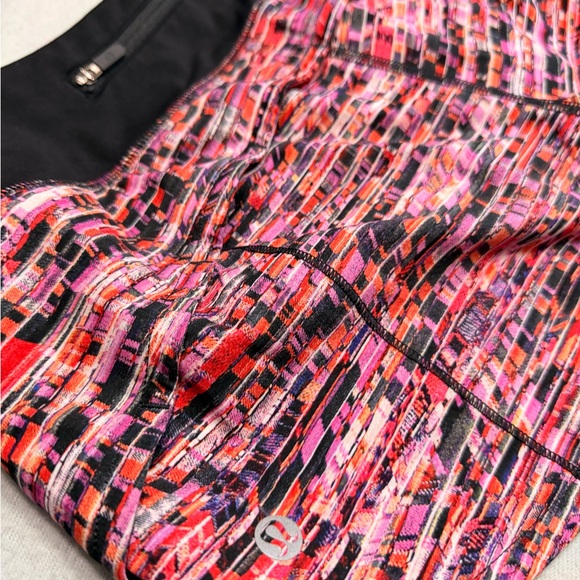 Lululemon Athletica Black and Multicolor Leggings - Picture 2 of 3